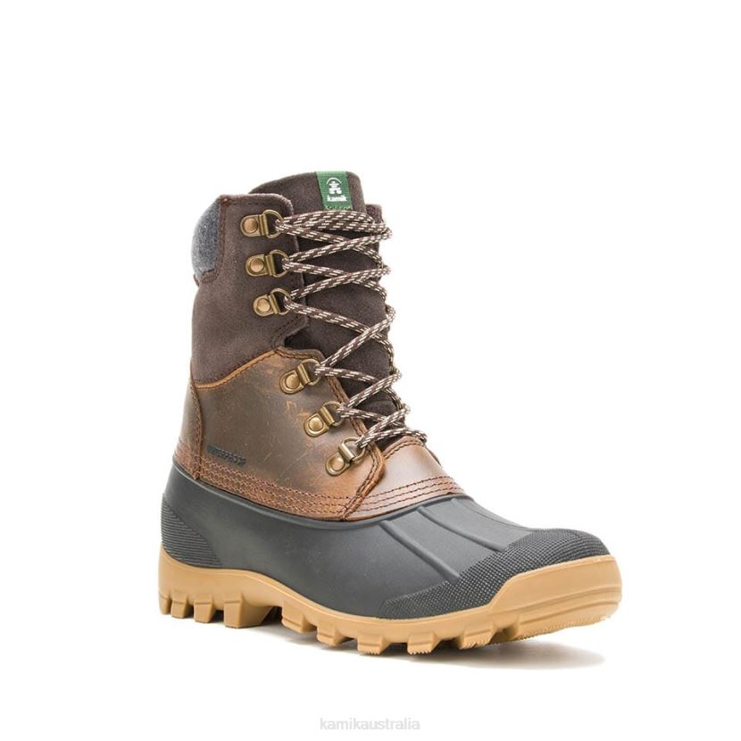 Kamik HERITAGE 1898 COLLECTION MEN HUDSON 5 J6JJBP495 DARK BROWN