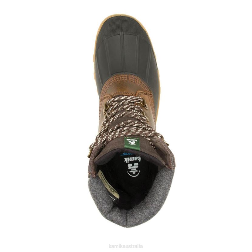 Kamik HERITAGE 1898 COLLECTION MEN HUDSON 5 J6JJBP495 DARK BROWN