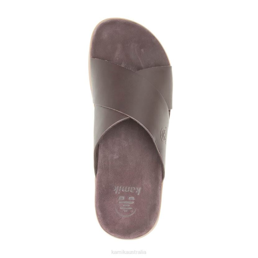 Kamik SANDALS MEN MARTY CROSS J6JJBP465 DARK BROWN
