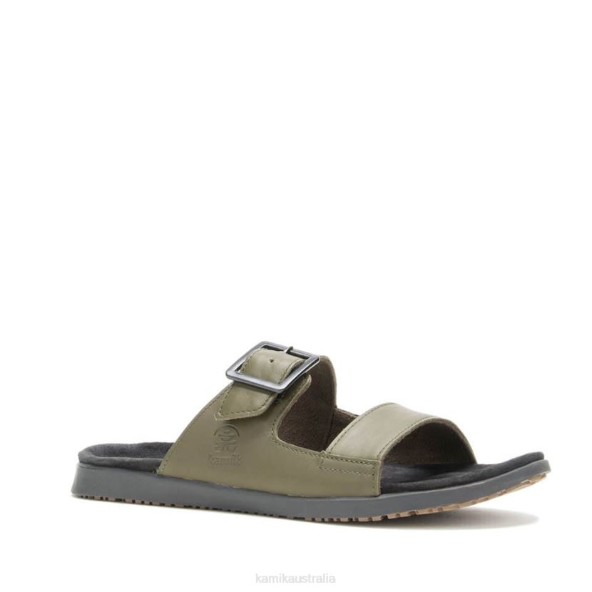 Kamik SANDALS MEN MARTY SLIDE J6JJBP460 DARK OLIVE