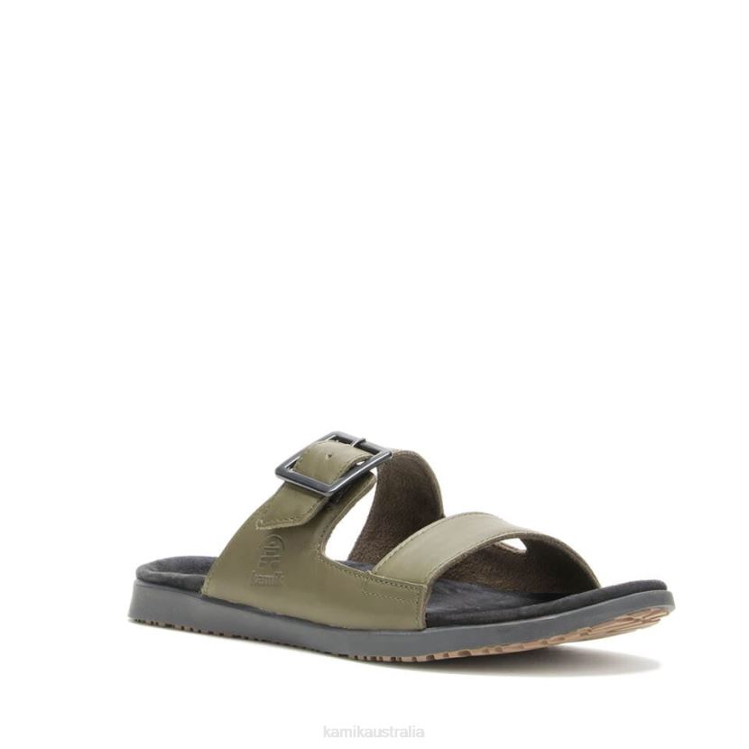 Kamik SANDALS MEN MARTY SLIDE J6JJBP460 DARK OLIVE