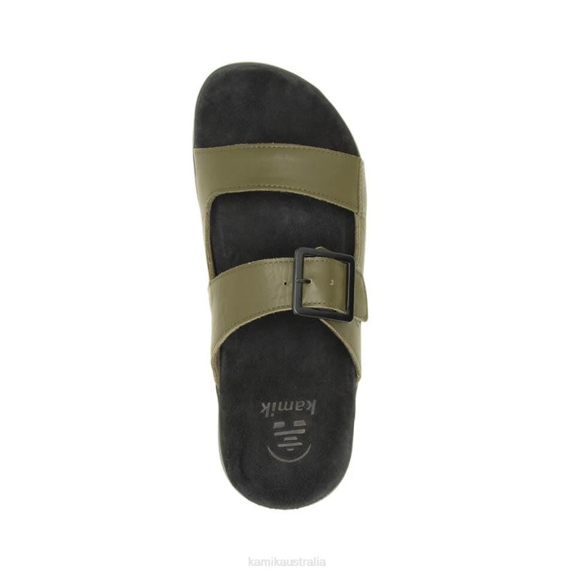 Kamik SANDALS MEN MARTY SLIDE J6JJBP460 DARK OLIVE