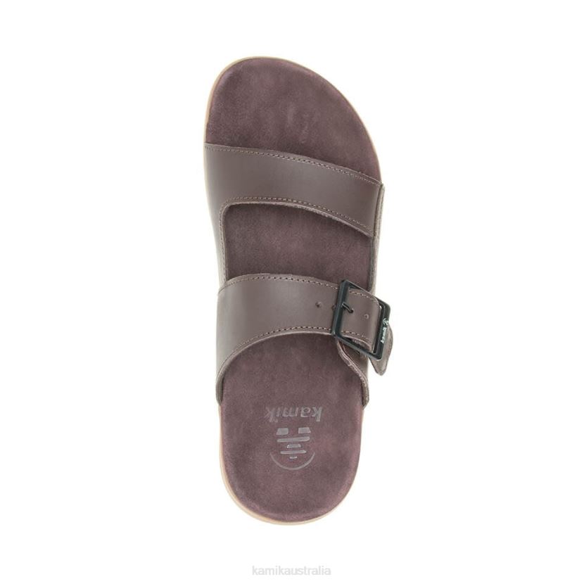 Kamik SANDALS MEN MARTY SLIDE J6JJBP462 DARK BROWN