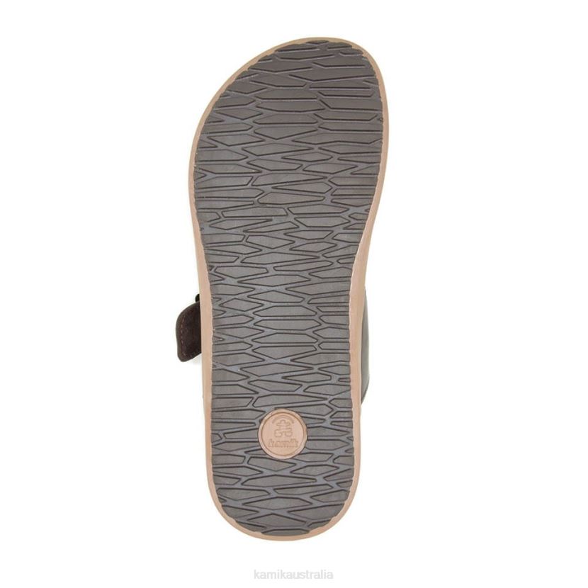 Kamik SANDALS MEN MARTY SLIDE J6JJBP462 DARK BROWN
