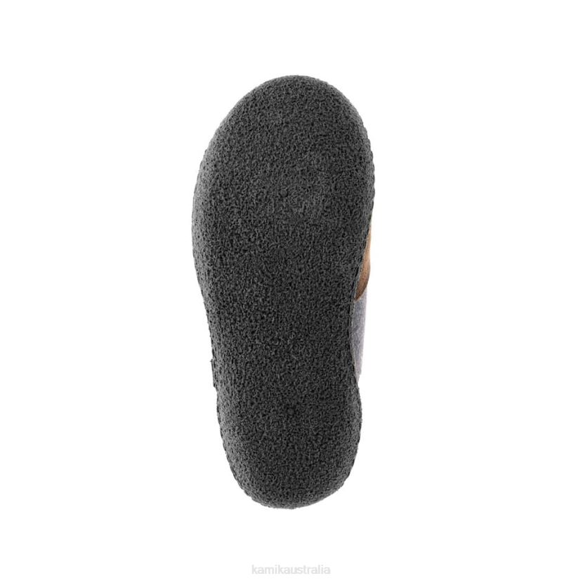 Kamik SLIPPERS MEN CABIN J6JJBP550 DARK BROWN