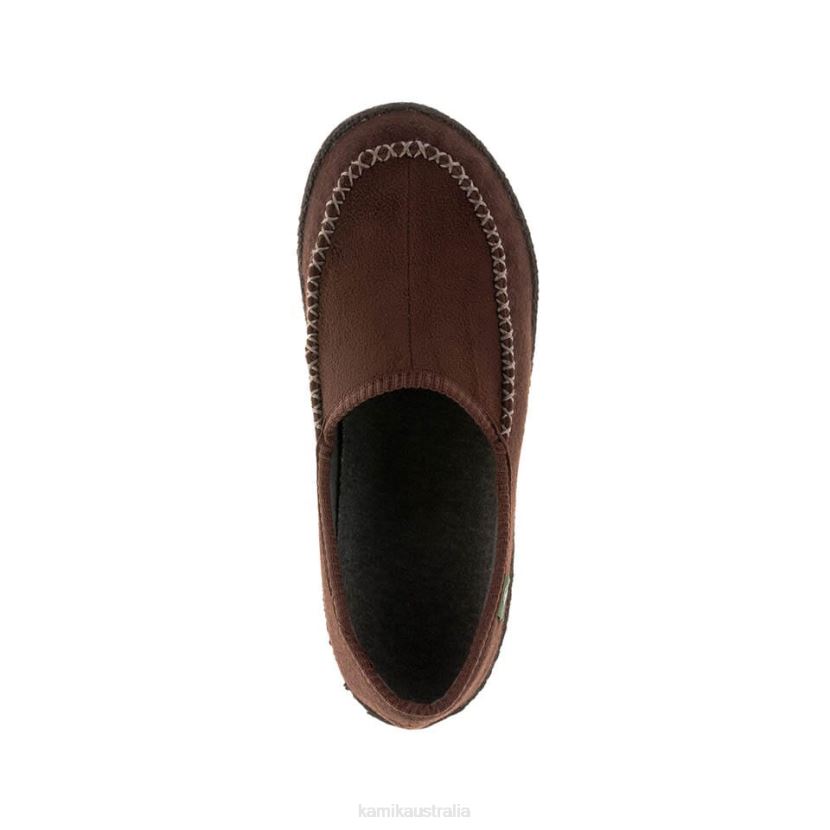 Kamik SLIPPERS MEN LEANBACK J6JJBP552 DARK BROWN