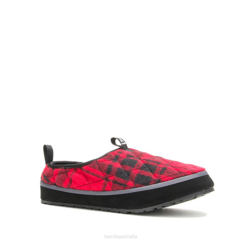 Kamik SLIPPERS MEN PUFFY J6JJBP557 RED/BLACK
