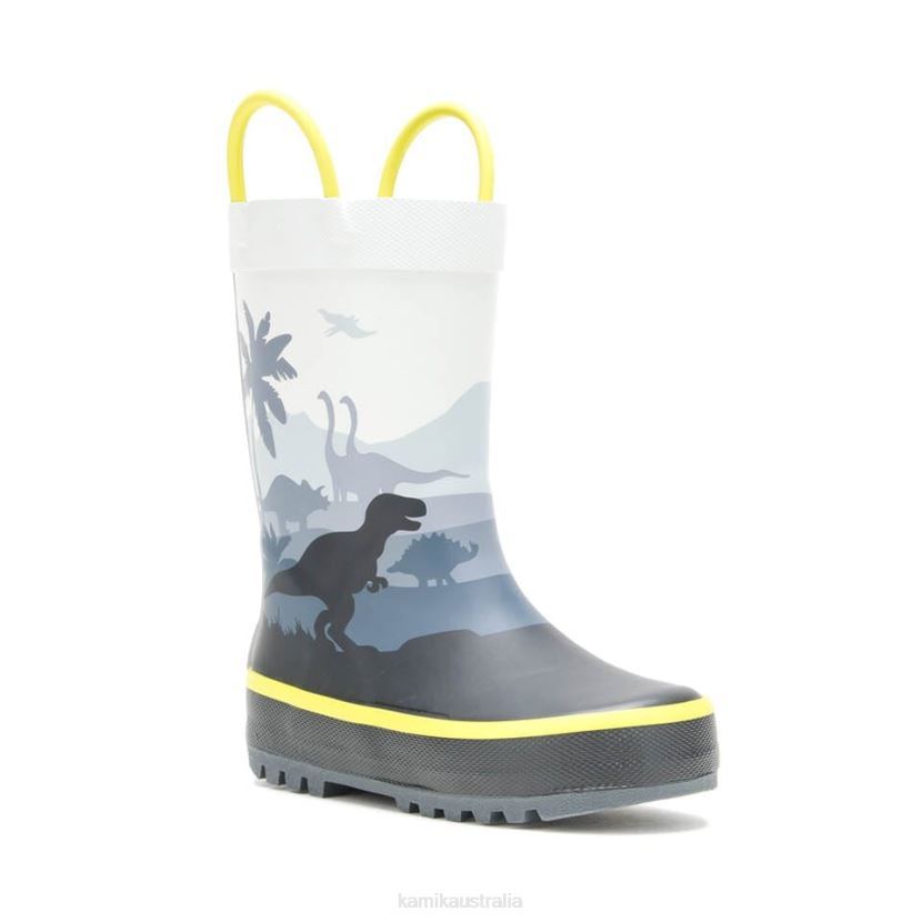 Kamik RAINBOOTS TODDLERS DINO J6JJBP374 GREY