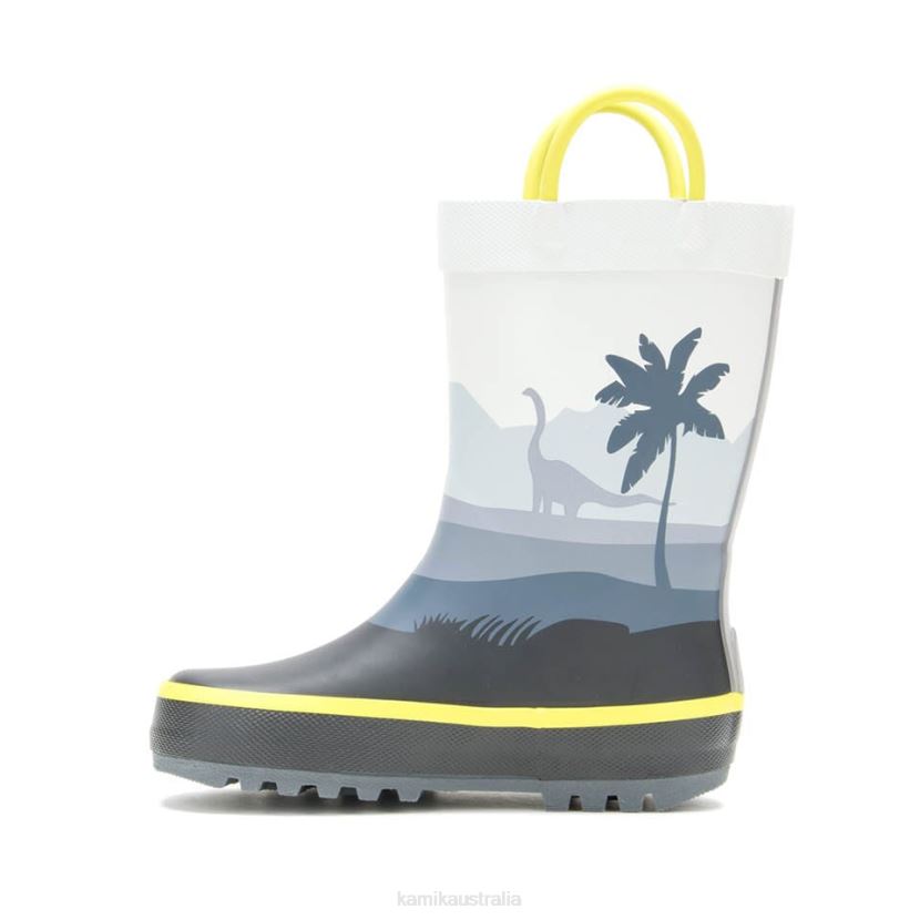 Kamik RAINBOOTS TODDLERS DINO J6JJBP374 GREY
