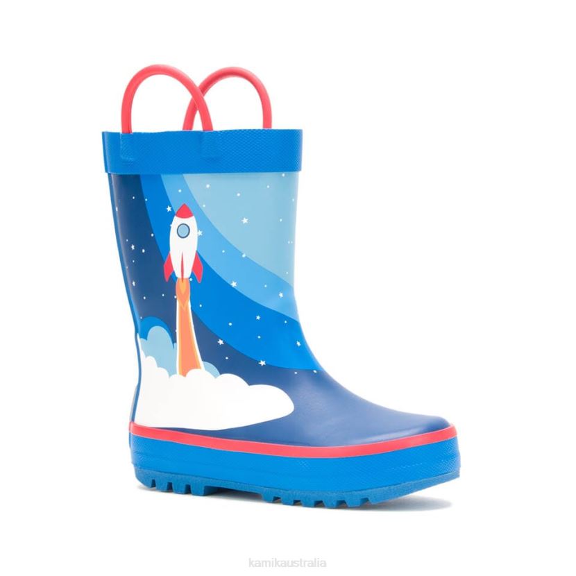 Kamik RAINBOOTS TODDLERS ROCKET SHIP J6JJBP377 BLUE