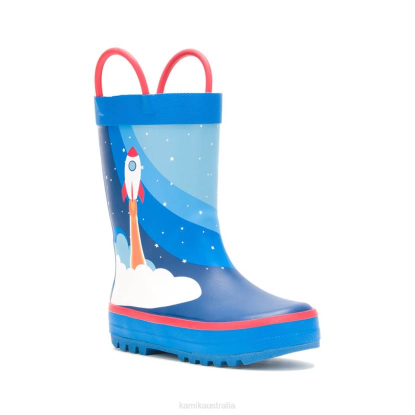 Kamik RAINBOOTS TODDLERS ROCKET SHIP J6JJBP377 BLUE