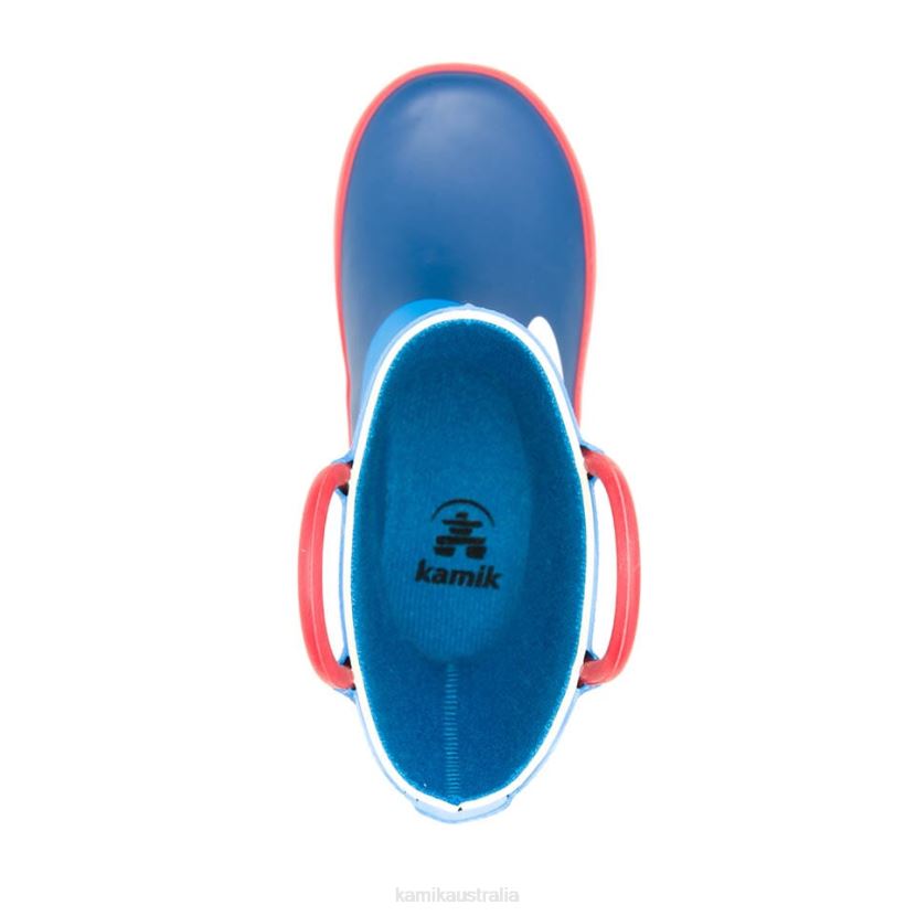Kamik RAINBOOTS TODDLERS ROCKET SHIP J6JJBP377 BLUE