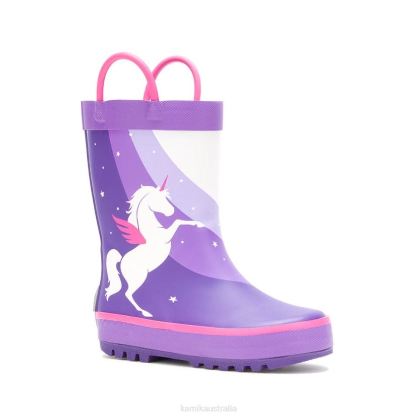 Kamik RAINBOOTS TODDLERS UNICORN J6JJBP376 PURPLE