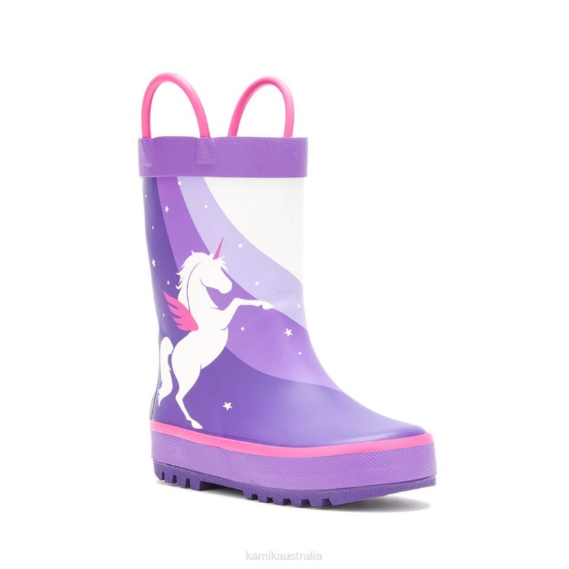 Kamik RAINBOOTS TODDLERS UNICORN J6JJBP376 PURPLE