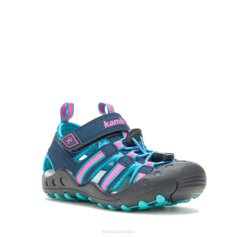 Kamik SANDALS TODDLERS CRAB J6JJBP383 NAVY/TEAL