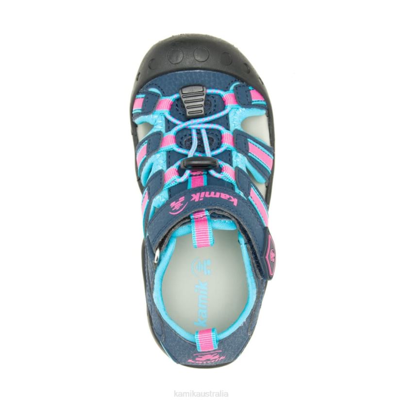 Kamik SANDALS TODDLERS CRAB J6JJBP383 NAVY/TEAL