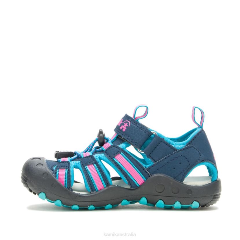 Kamik SANDALS TODDLERS CRAB J6JJBP383 NAVY/TEAL