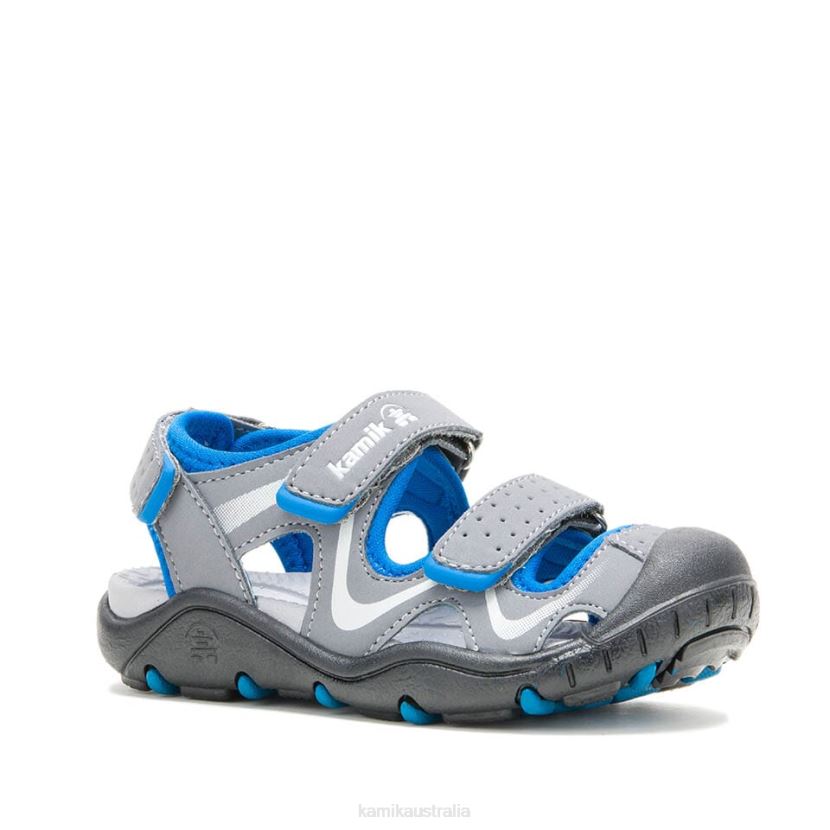 Kamik SANDALS TODDLERS WANDER J6JJBP380 CHARCOAL/BLUE