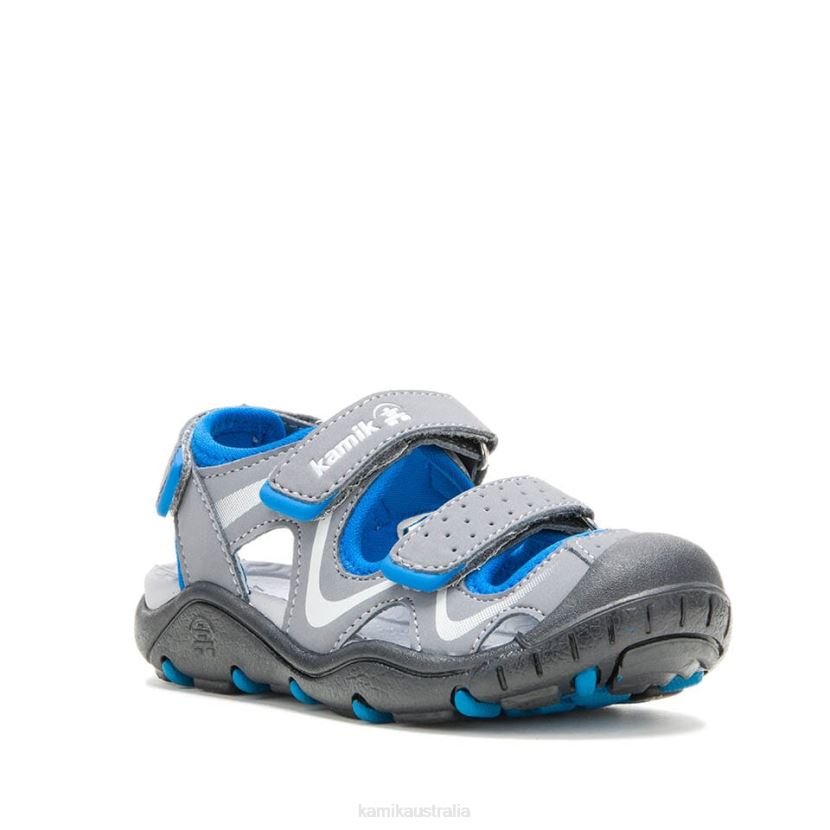 Kamik SANDALS TODDLERS WANDER J6JJBP380 CHARCOAL/BLUE