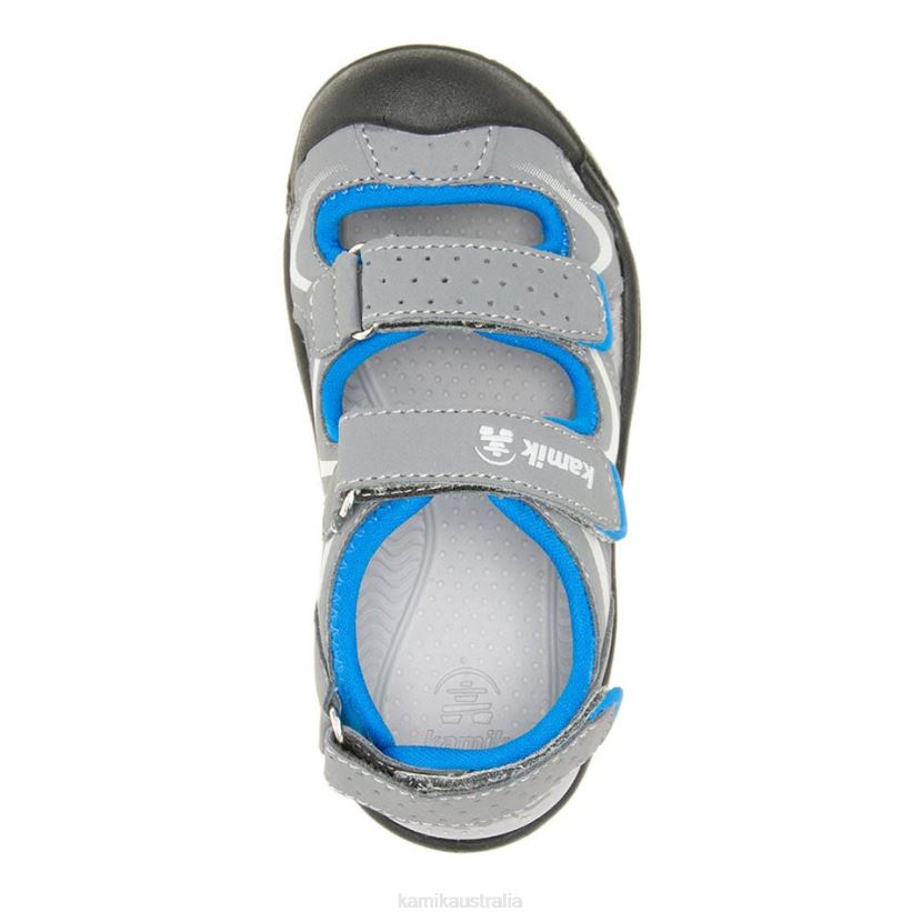 Kamik SANDALS TODDLERS WANDER J6JJBP380 CHARCOAL/BLUE