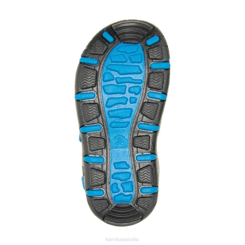 Kamik SANDALS TODDLERS WANDER J6JJBP380 CHARCOAL/BLUE