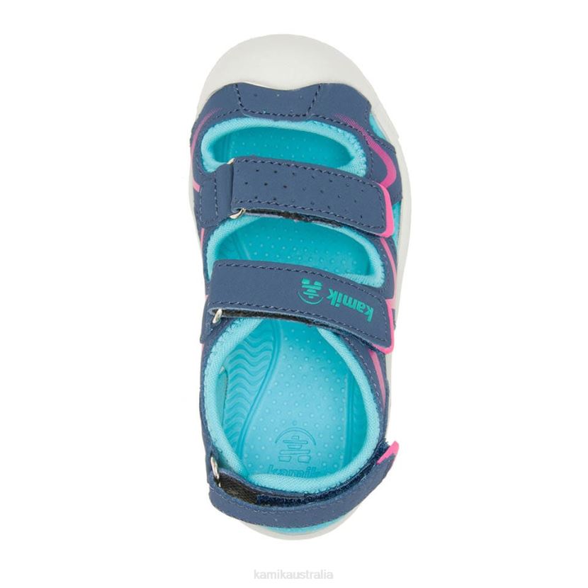 Kamik SANDALS TODDLERS WANDER J6JJBP381 NAVY/MAGENTA