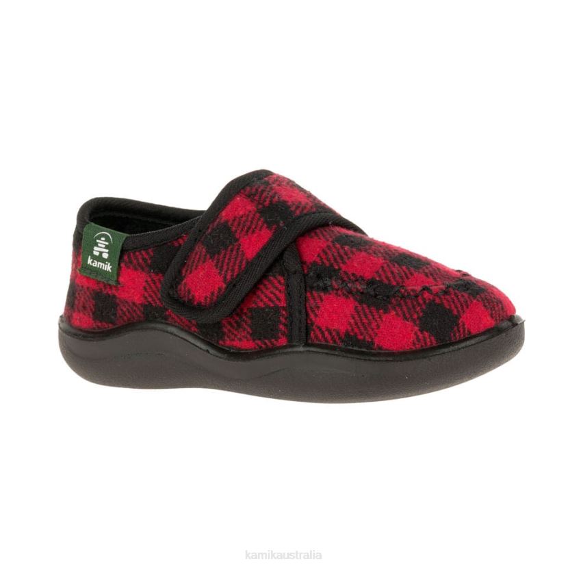 Kamik SLIPPERS TODDLERS COZYLODGE J6JJBP444 RED/BLACK