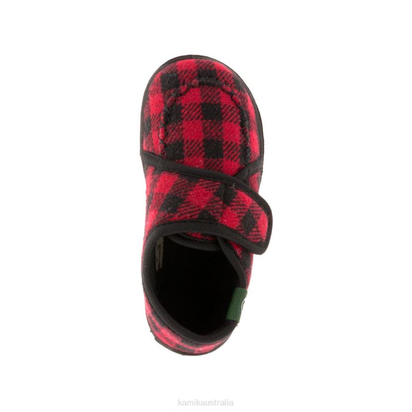 Kamik SLIPPERS TODDLERS COZYLODGE J6JJBP444 RED/BLACK