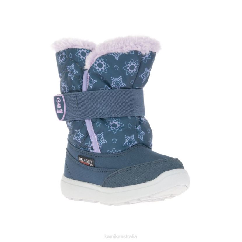 Kamik WINTER BOOTS TODDLERS SNOWBEE PRINT J6JJBP399 LIGHT NAVY