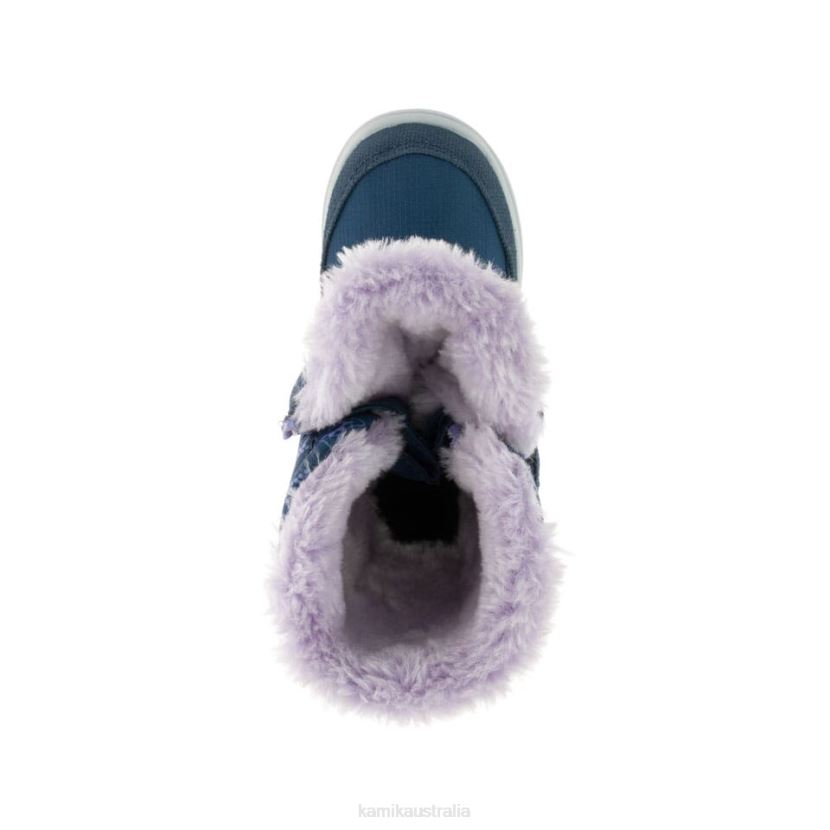 Kamik WINTER BOOTS TODDLERS SNOWBEE PRINT J6JJBP399 LIGHT NAVY