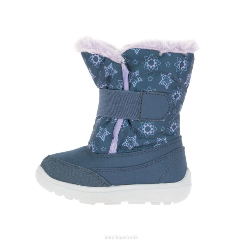 Kamik WINTER BOOTS TODDLERS SNOWBEE PRINT J6JJBP399 LIGHT NAVY