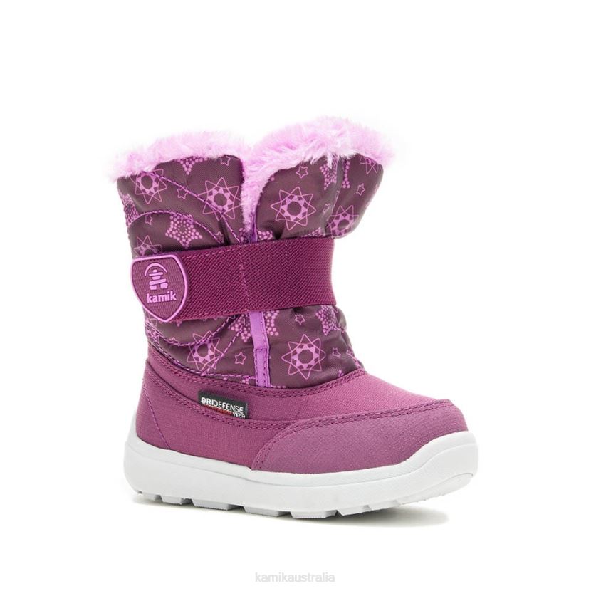 Kamik WINTER BOOTS TODDLERS SNOWBEE PRINT J6JJBP400 GRAPE