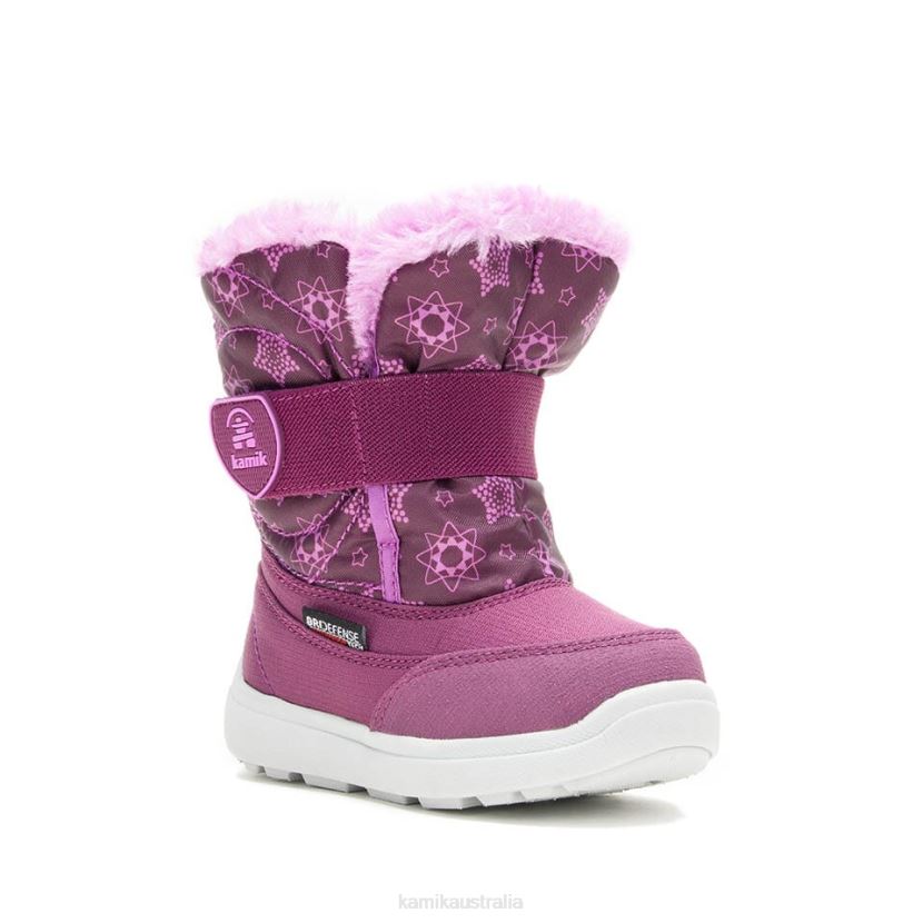 Kamik WINTER BOOTS TODDLERS SNOWBEE PRINT J6JJBP400 GRAPE