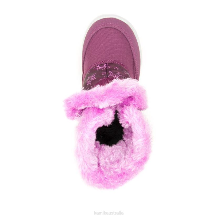Kamik WINTER BOOTS TODDLERS SNOWBEE PRINT J6JJBP400 GRAPE