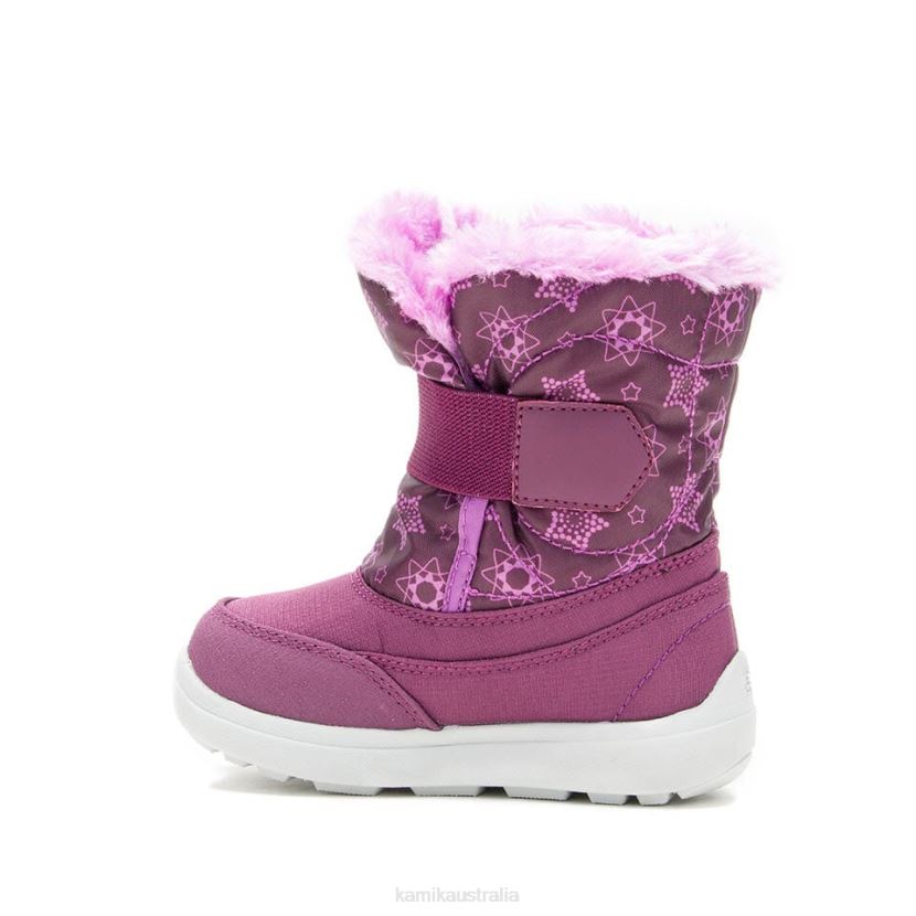 Kamik WINTER BOOTS TODDLERS SNOWBEE PRINT J6JJBP400 GRAPE