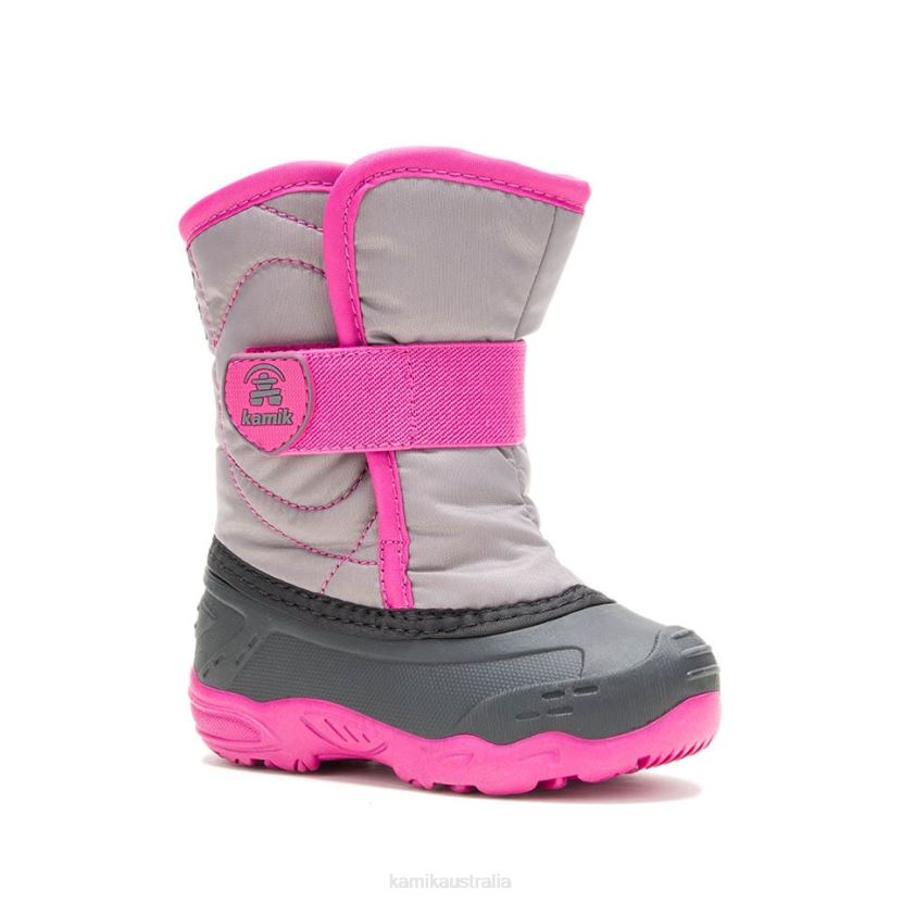 Kamik WINTER BOOTS TODDLERS SNOWBUG 5 J6JJBP405 GRAY/PINK