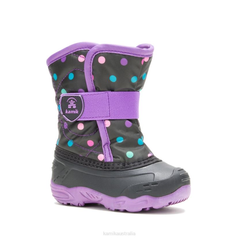Kamik WINTER BOOTS TODDLERS SNOWBUG 6 J6JJBP412 BLACK/PURPLE