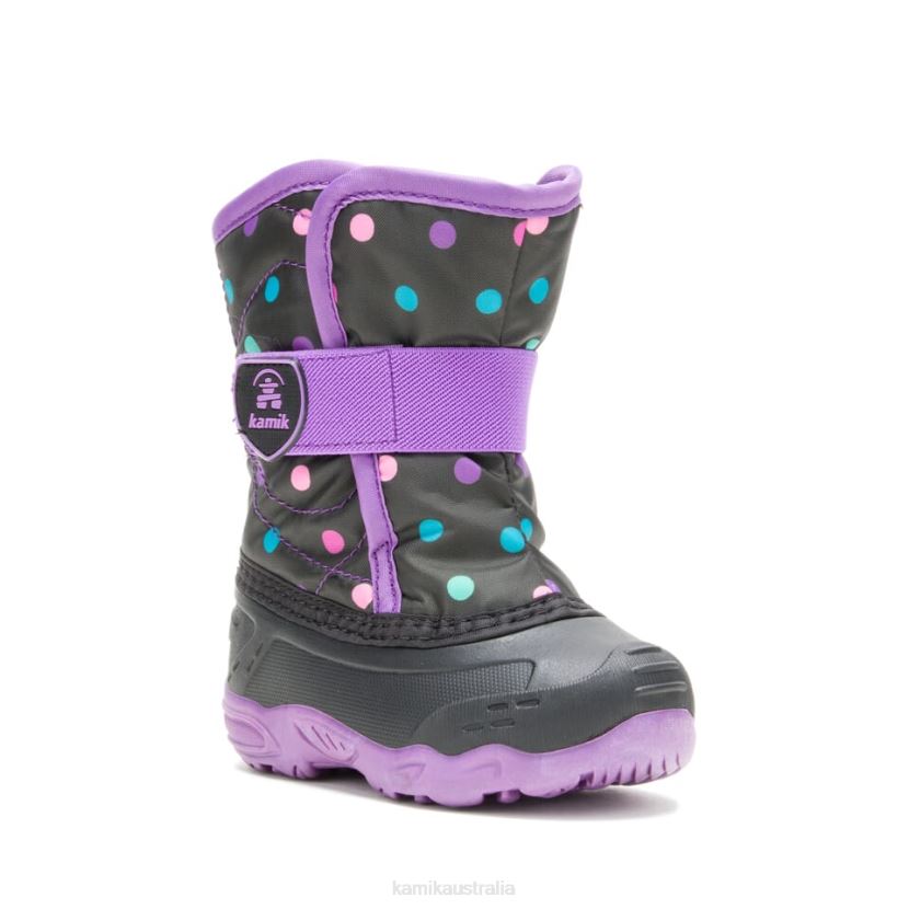 Kamik WINTER BOOTS TODDLERS SNOWBUG 6 J6JJBP412 BLACK/PURPLE