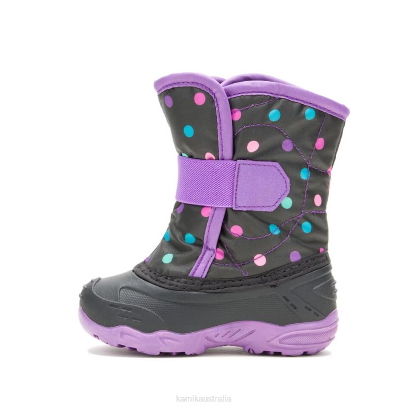Kamik WINTER BOOTS TODDLERS SNOWBUG 6 J6JJBP412 BLACK/PURPLE
