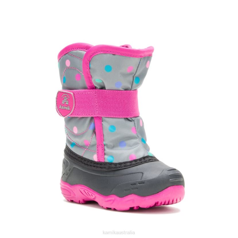 Kamik WINTER BOOTS TODDLERS SNOWBUG 6 J6JJBP413 GREY/PINK