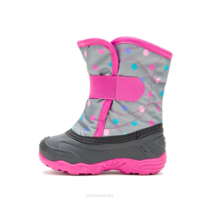 Kamik WINTER BOOTS TODDLERS SNOWBUG 6 J6JJBP413 GREY/PINK