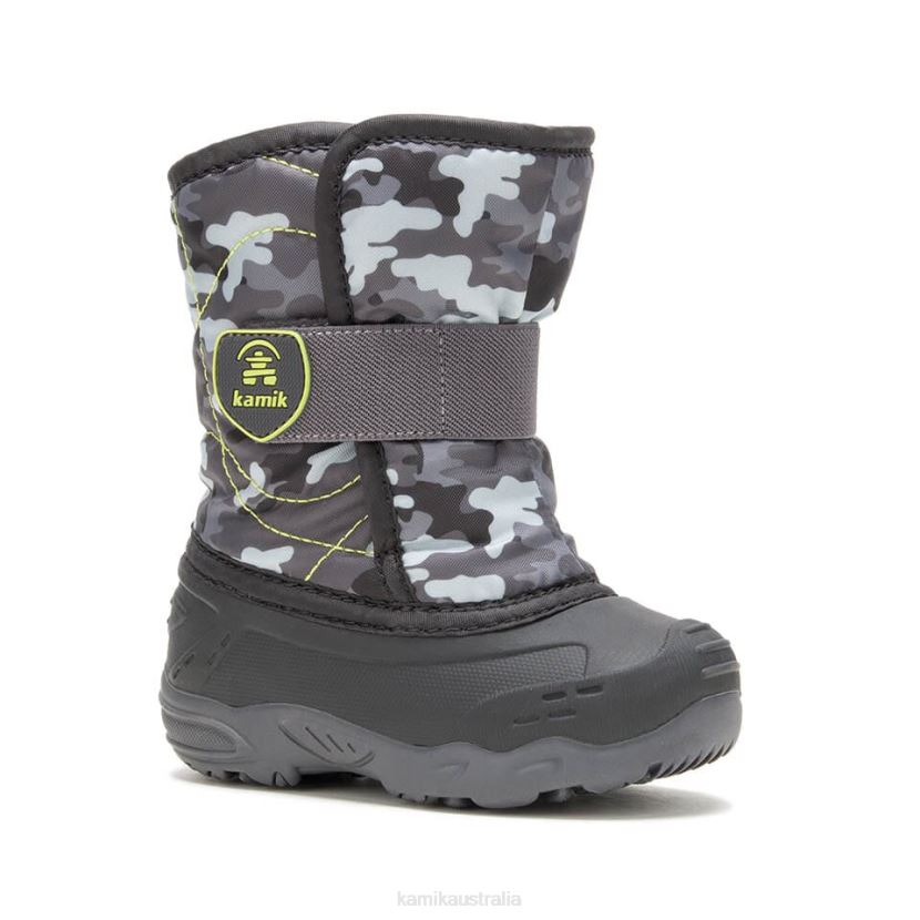 Kamik WINTER BOOTS TODDLERS SNOWBUG 6 J6JJBP416 BLACK/CHARCOAL