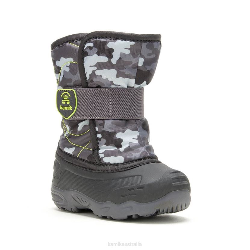 Kamik WINTER BOOTS TODDLERS SNOWBUG 6 J6JJBP416 BLACK/CHARCOAL