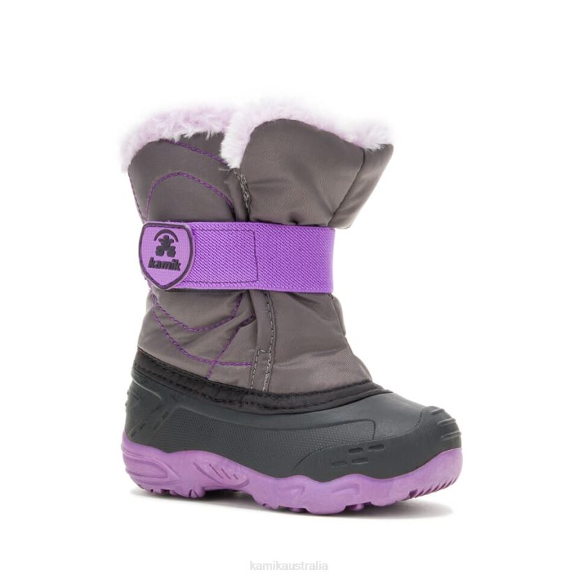 Kamik WINTER BOOTS TODDLERS SNOWBUG F 2 J6JJBP418 CHARCOAL/ORCHID