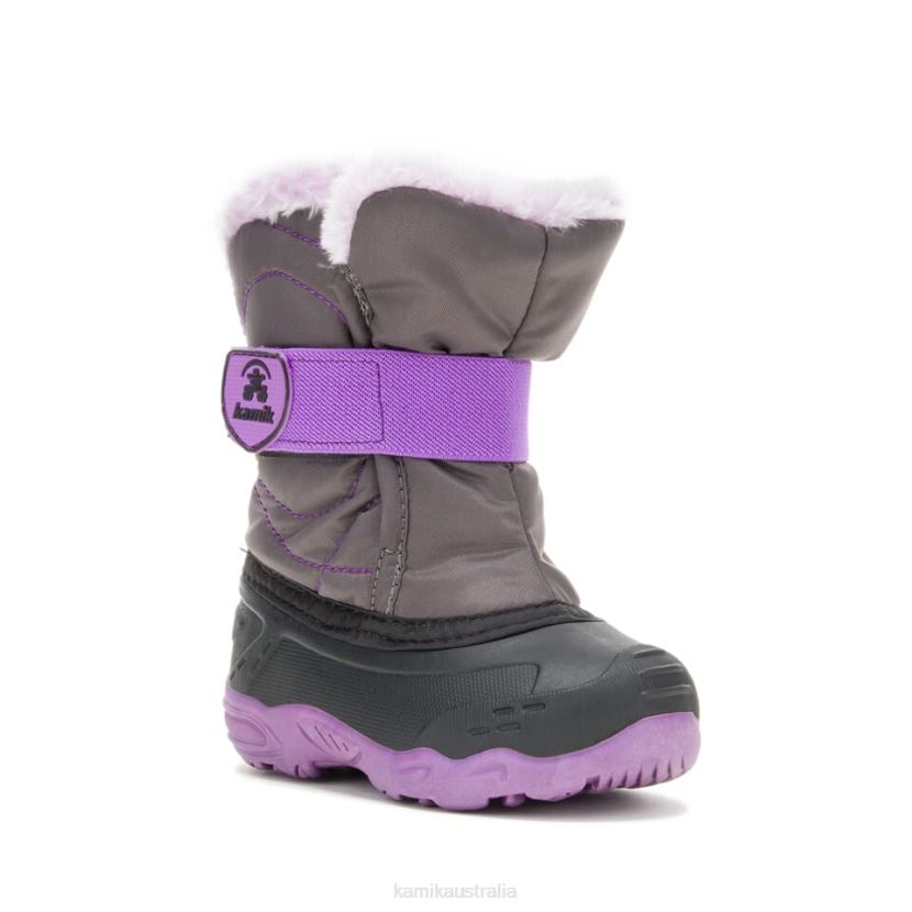 Kamik WINTER BOOTS TODDLERS SNOWBUG F 2 J6JJBP418 CHARCOAL/ORCHID