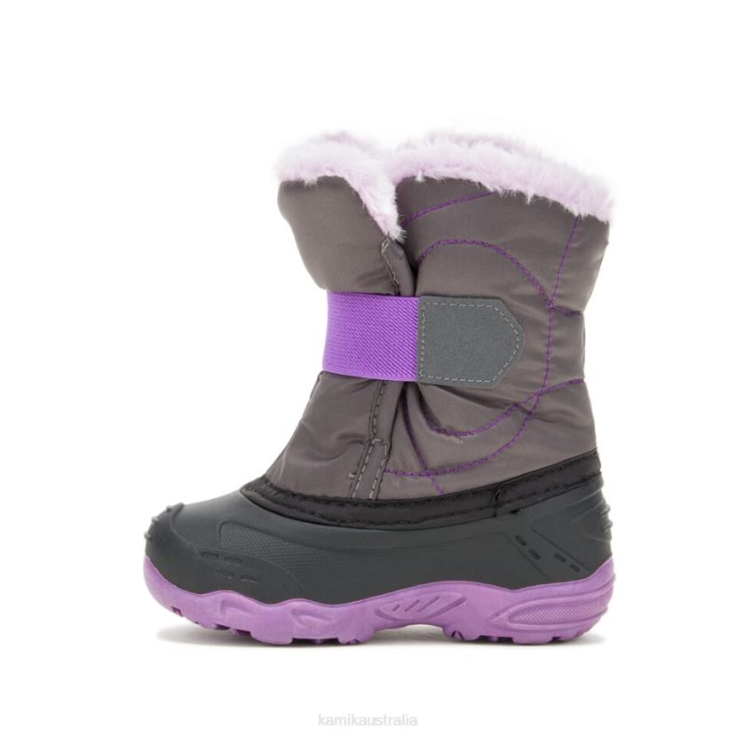 Kamik WINTER BOOTS TODDLERS SNOWBUG F 2 J6JJBP418 CHARCOAL/ORCHID