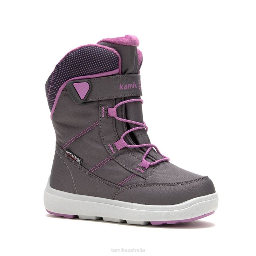 Kamik WINTER BOOTS TODDLERS STANCE 2 J6JJBP433 CHARCOAL/ORCHID