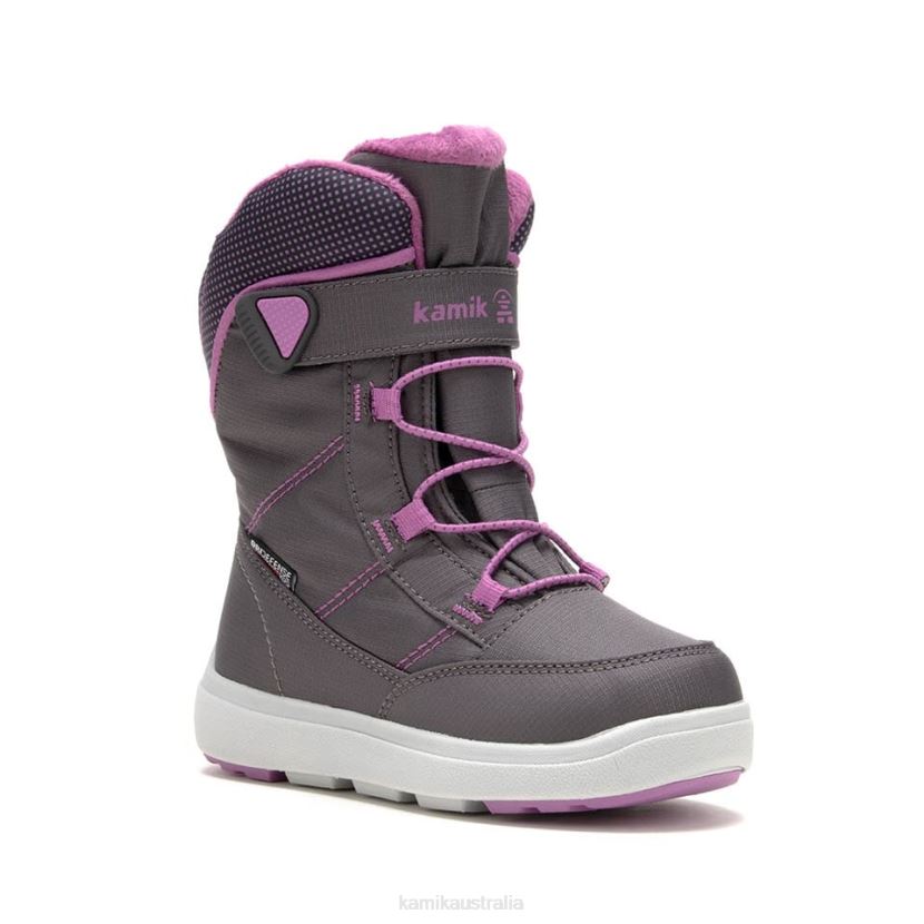 Kamik WINTER BOOTS TODDLERS STANCE 2 J6JJBP433 CHARCOAL/ORCHID