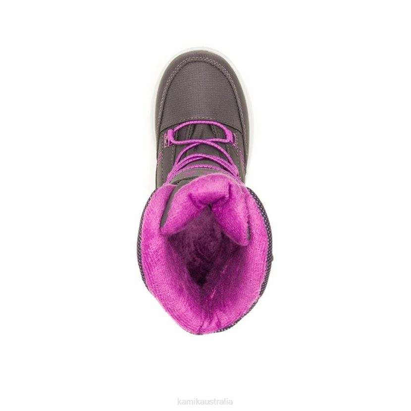 Kamik WINTER BOOTS TODDLERS STANCE 2 J6JJBP433 CHARCOAL/ORCHID