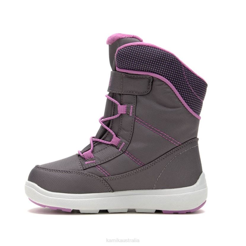 Kamik WINTER BOOTS TODDLERS STANCE 2 J6JJBP433 CHARCOAL/ORCHID